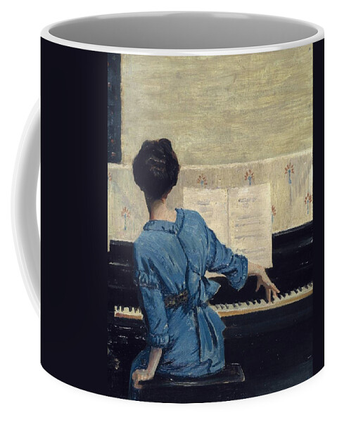 The Keynote (1915). William Arthur Chase (british Coffee Mug featuring the painting The KeynoteT06886 by William Arthur