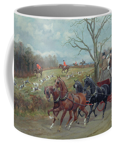 Hunting Coffee Mug featuring the painting The Kill by George Derville Rowlandson