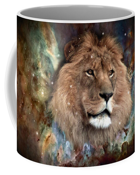 Spiritual Coffee Mug featuring the digital art The King by Bill Stephens