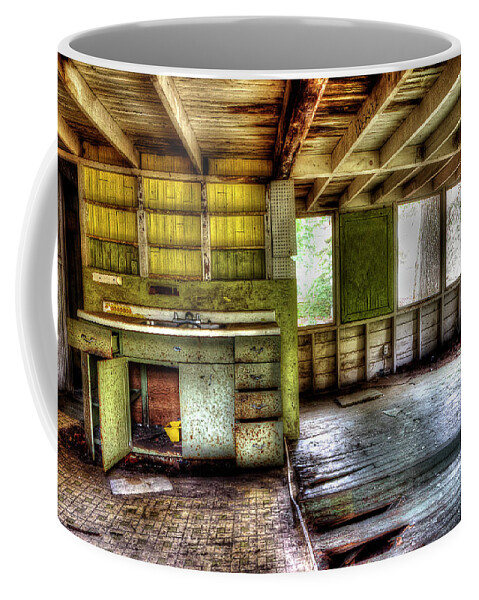 Abandoned Home Coffee Mug featuring the photograph The Kitchen by Mike Eingle