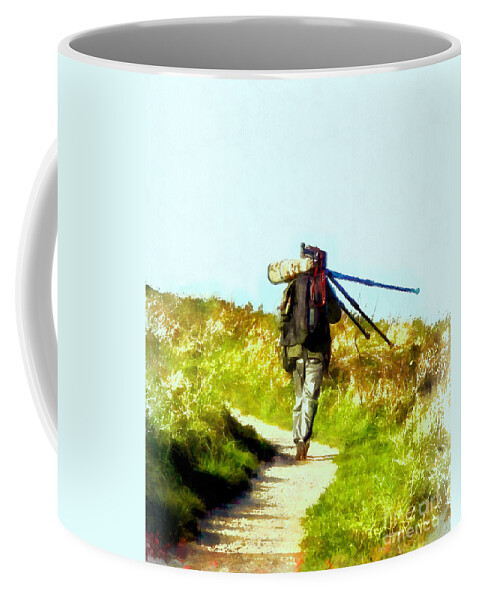 Art Coffee Mug featuring the painting The last shot by Vix Edwards