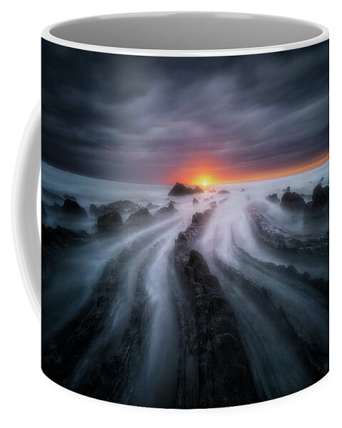 Rock Coffee Mug featuring the photograph The last Sigh by Mikel Martinez de Osaba