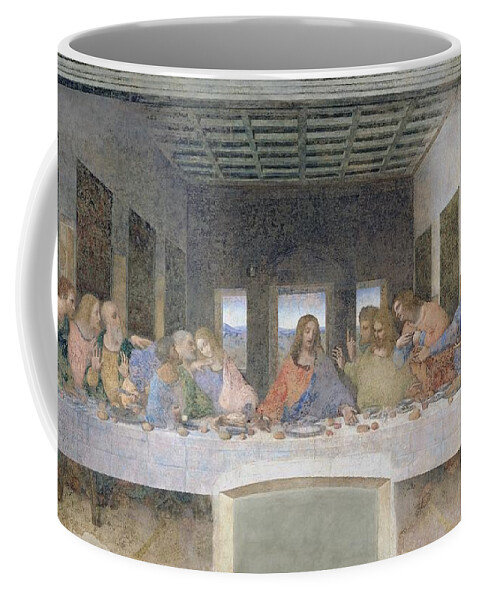 The Coffee Mug featuring the painting The Last Supper by Leonardo da Vinci