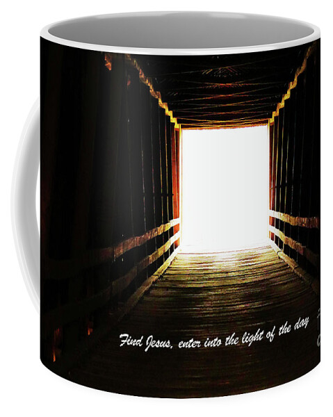 Covered Bridge Coffee Mug featuring the photograph The Light by Merle Grenz