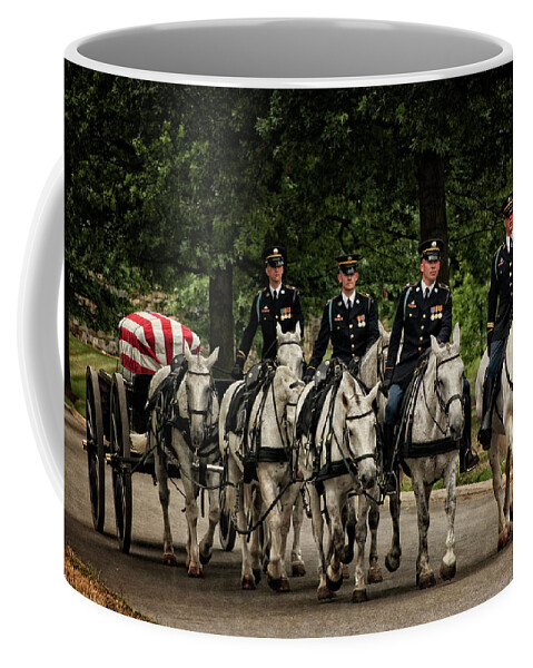 Funeral Coffee Mug featuring the photograph The longest and last mile by David Kay