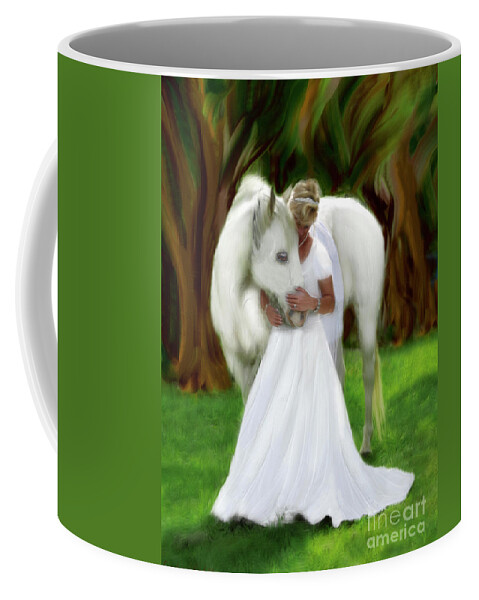 Bride Of Christ Art Coffee Mug featuring the painting The Longing 2 by Constance Woods