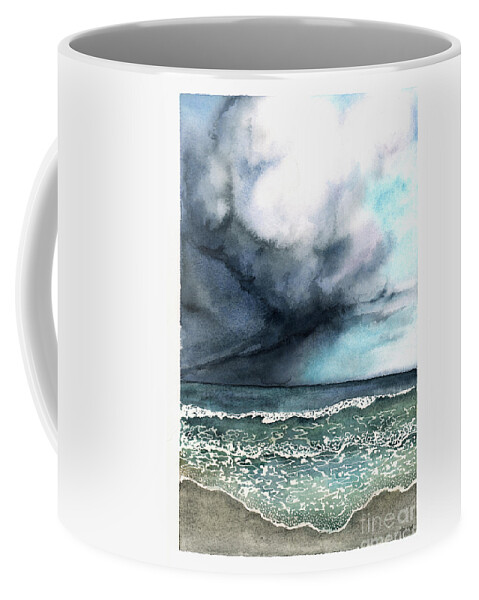 Storm Coffee Mug featuring the painting The Looming Storm by Hilda Wagner