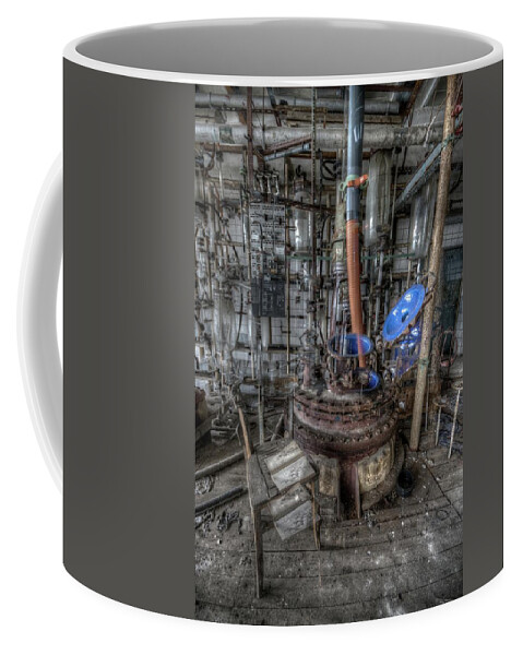 Urbex Coffee Mug featuring the digital art The manual by Nathan Wright