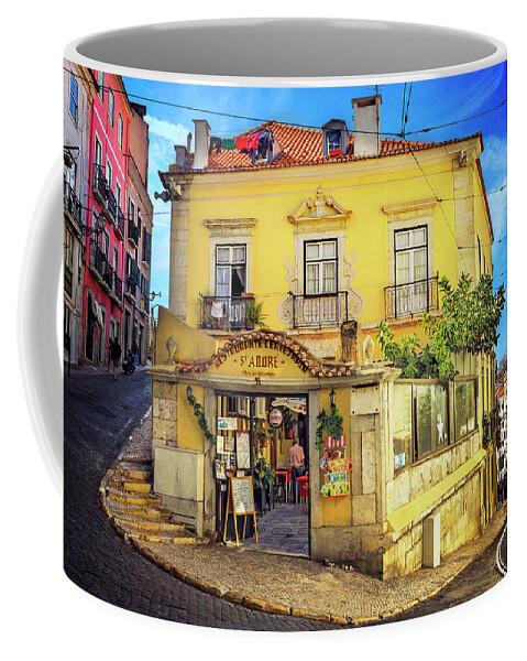 Lisbon Coffee Mug featuring the photograph The Many Colors of Lisbon Old Town by Carol Japp