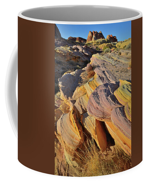 Valley Of Fire State Park Coffee Mug featuring the photograph The Many Colors of Valley of Fire at Sunset by Ray Mathis