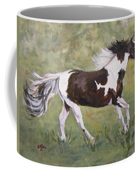 Horse Coffee Mug featuring the painting The Mare by Barbara O'Toole