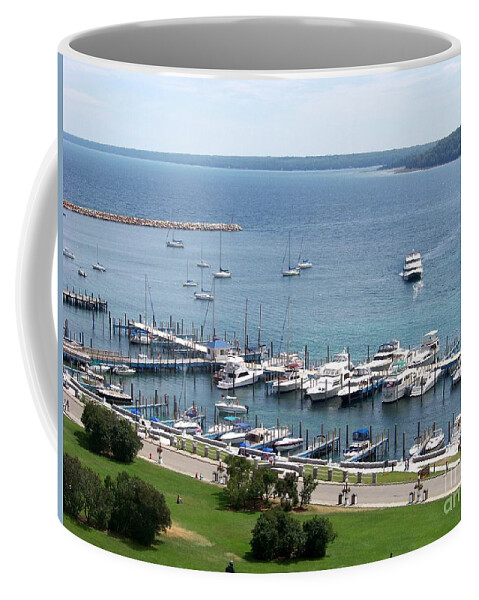 Boats Coffee Mug featuring the photograph The Marina by Charles Robinson