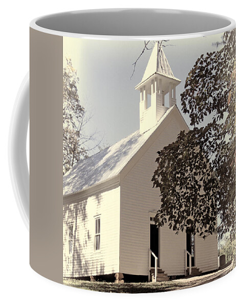 Cades Cove Methodist Church Coffee Mug featuring the photograph The Methodist Church Of Cades Cove by HH Photography of Florida