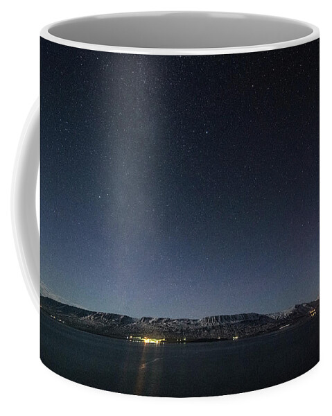 Stars Coffee Mug featuring the photograph The Milky Way Over Northern Iceland by Matt Swinden