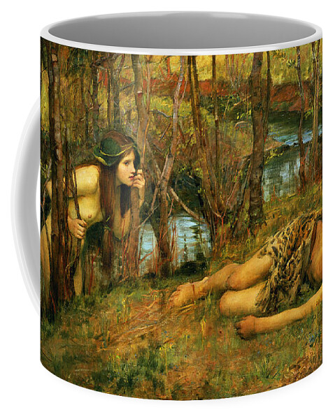 The Coffee Mug featuring the painting The Naiad by John William Waterhouse