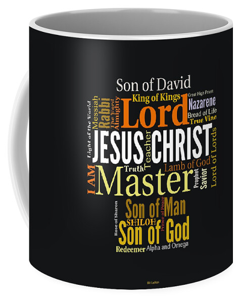 Christian Coffee Mug featuring the digital art The Names of The King by William Ladson