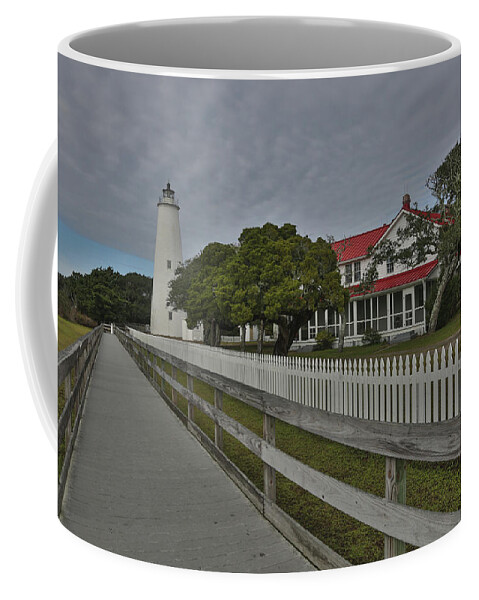 Ocracoke Coffee Mug featuring the photograph The Ocracoke Island Lighthouse by Jimmy McDonald