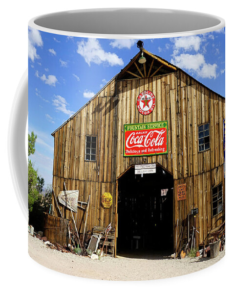 The Old Barn Coffee Mug featuring the photograph The Old Barn by Nina Prommer