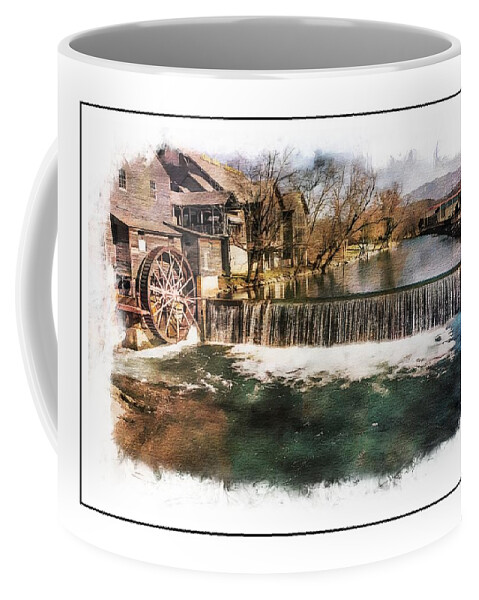 Water Coffee Mug featuring the photograph The Old Mill by Ches Black