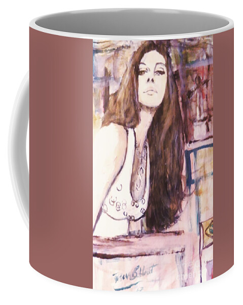 Beautiful Creatures Coffee Mug featuring the painting The One by Tyrone Hart