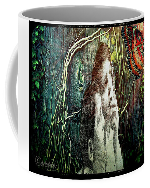 Butterfly Coffee Mug featuring the digital art The only word... by Delight Worthyn