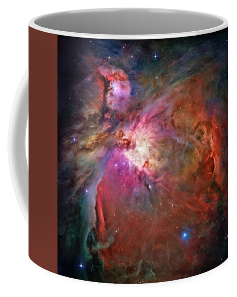 Universe Coffee Mug featuring the photograph The Orion Nebula in detail by Steve Kearns