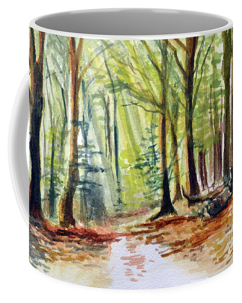 Path Coffee Mug featuring the painting The Path by Allison Ashton