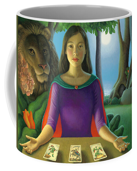 Tarot Coffee Mug featuring the painting The Path by Chris Miles