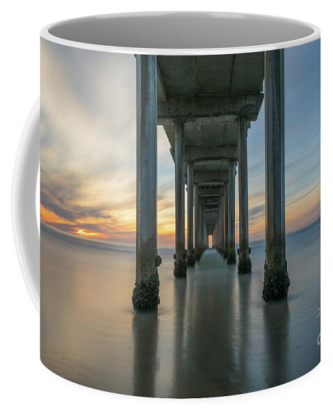Scripps Pier Coffee Mug featuring the photograph The Pier by Michael Ver Sprill