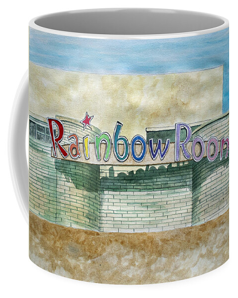 Asbury Art Coffee Mug featuring the painting The Rainbow Room by Patricia Arroyo