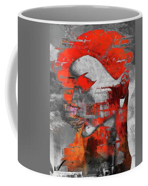 Eye Coffee Mug featuring the photograph The red eye by Gabi Hampe