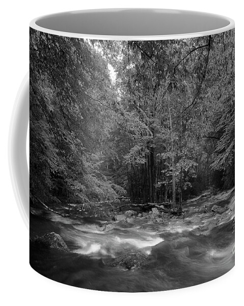River Coffee Mug featuring the photograph The River Forges On by Mike Eingle
