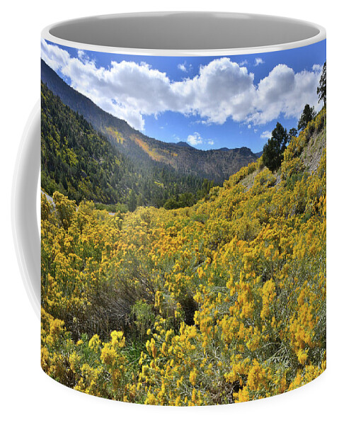 Nevada Coffee Mug featuring the photograph The Road to Mt. Charleston by Ray Mathis
