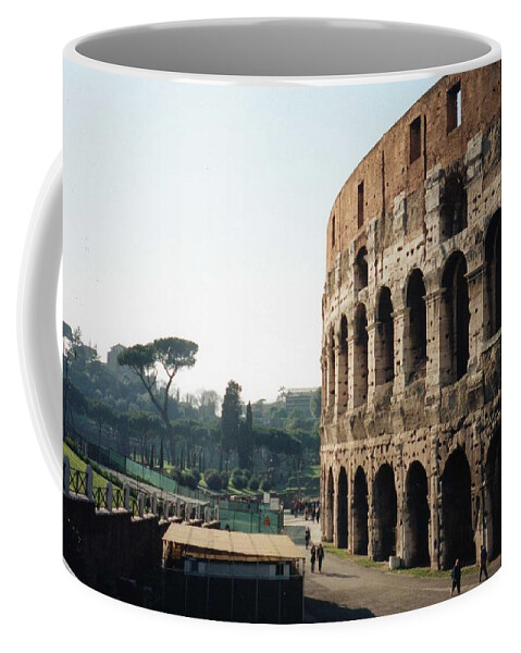 Roman Coffee Mug featuring the photograph The Roman Colosseum by Marna Edwards Flavell