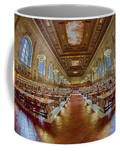 New York Public Library Coffee Mug featuring the photograph The Rose Main Reading Room NYPL by Susan Candelario