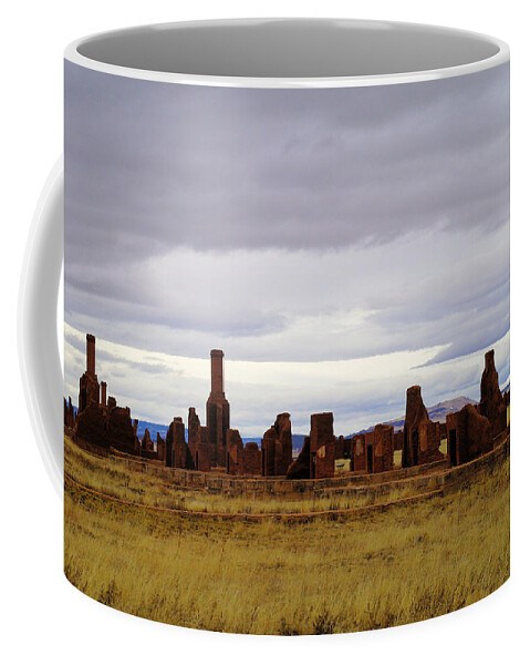 New Mexico Coffee Mug featuring the photograph The ruins of Fort Union by Jeff Swan
