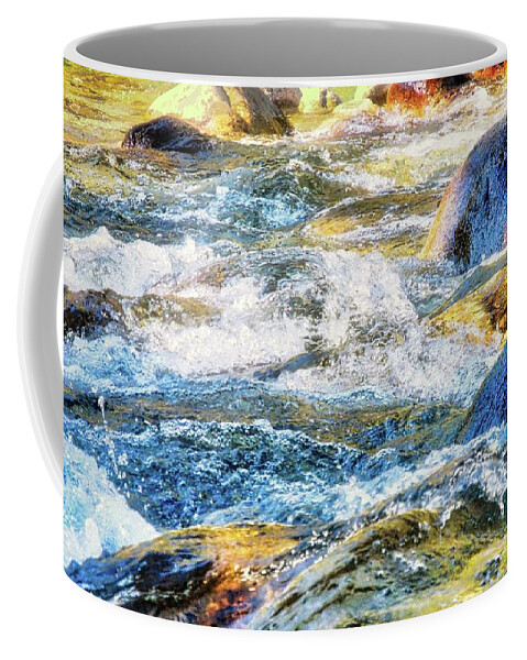 Rushing River Coffee Mug featuring the photograph The Rushing King's River in the Sierras by Kirsten Giving