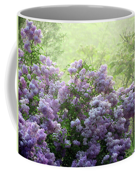 Fog Coffee Mug featuring the photograph The Scent of Lilacs by David T Wilkinson