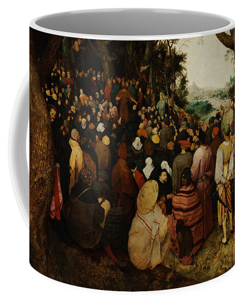 Netherlandish Painters Coffee Mug featuring the painting The Sermon of Saint John the Baptist by Pieter Bruegel the Elder