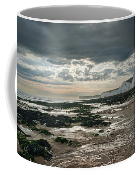 Seven Sisters Eastbourne Coffee Mug featuring the photograph The Seven Sisters, Sussex by Ann Garrett