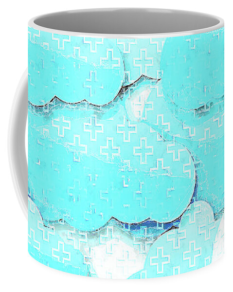 Jesus Coffee Mug featuring the digital art The seventh time by Payet Emmanuel