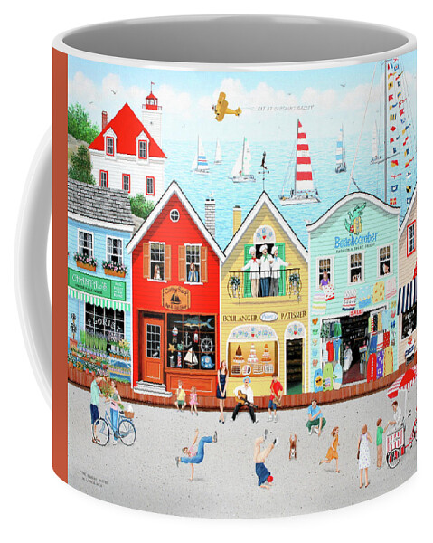 Folk Art Coffee Mug featuring the painting The Singing Bakers by Wilfrido Limvalencia