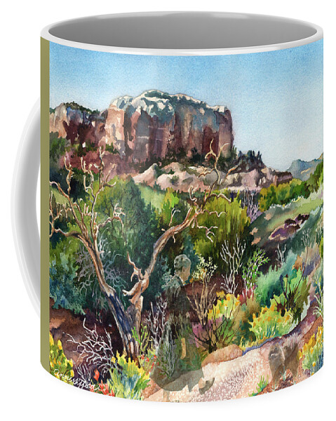 Ghost Ranch New Mexico Painting Coffee Mug featuring the painting The Spirit of Ghost Ranch by Anne Gifford