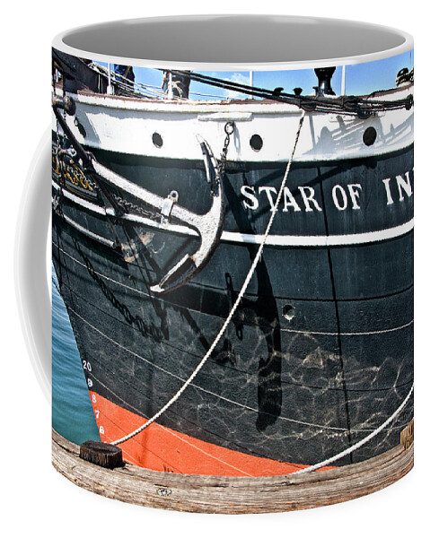 India Coffee Mug featuring the photograph The Star of India Ship by Randall Nyhof
