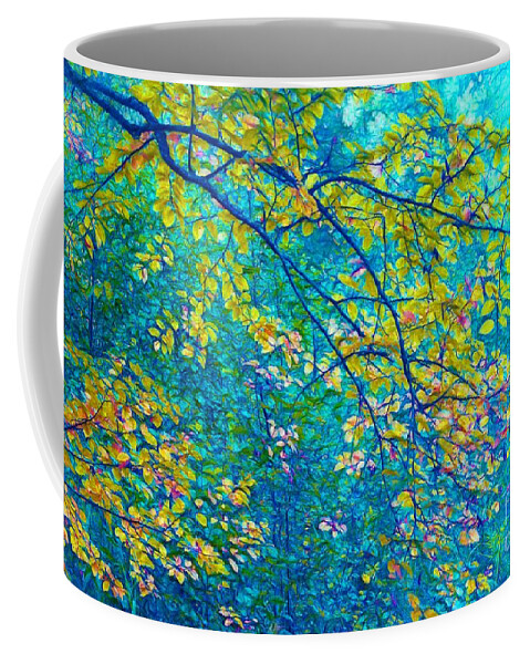 Blue Coffee Mug featuring the photograph The Star of the Forest - 773 by Variance Collections
