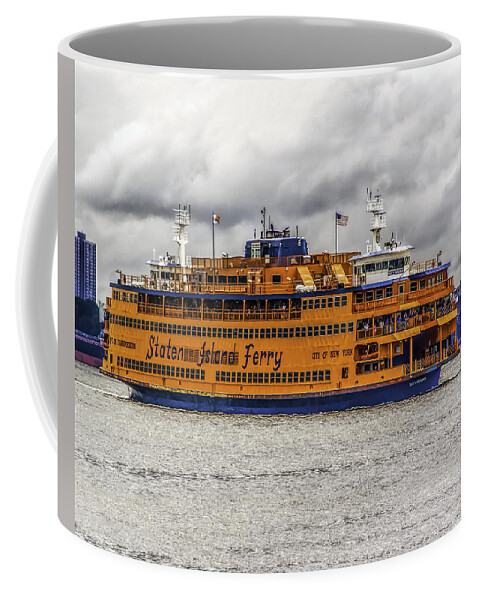 Staten Coffee Mug featuring the photograph The Staten Island Ferry by Nick Zelinsky Jr
