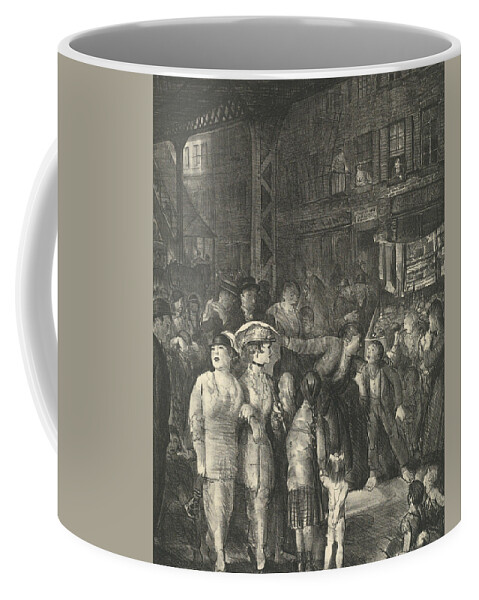 19th Century Art Coffee Mug featuring the relief The Street by George Bellows