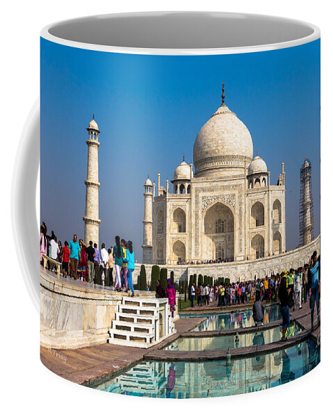 Taj Mahal Coffee Mug featuring the photograph The Taj Reflective Ponds by Rene Triay FineArt Photos