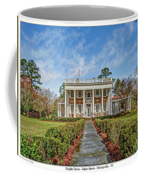Bishopville Manor Coffee Mug featuring the photograph The Tisdale Manor by Mike Covington
