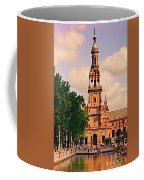 Tower Coffee Mug featuring the photograph The Tower - Plaza de Espana by Mary Machare